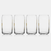 金ゴールド多角形船馬 ガラス缶 (右)