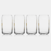 金ゴールド多角形船馬 ガラス缶 (左)