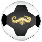 金ゴールド多角形船馬 サッカーボール (回転)