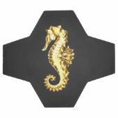 金ゴールド多角形船馬 サッカーボール (フラット)