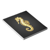 金ゴールド多角形船馬 ノートパッド (アングル)