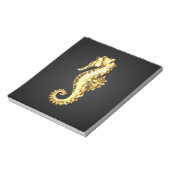 金ゴールド多角形船馬 ノートパッド (回転)