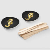 金ゴールド多角形船馬 ハンドファン (組立なし)