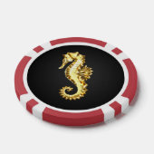 金ゴールド多角形船馬 ポーカーチップ (シングル)