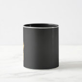 金ゴールド多角形船馬 マグカップ (中央)