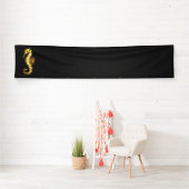 金ゴールド多角形船馬 横断幕 (インサイチュ)