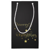 金ゴールド大切メリークリスマススター スモールペーパーバッグ (裏面)