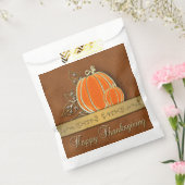 金ゴールド大切感謝祭パンプキ葉ンの恩恵Ba フェイバーバッグ (封をした状態)