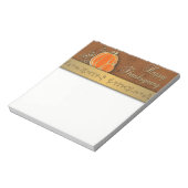 金ゴールド大切感謝祭パンプキ葉ン ノートパッド (回転)