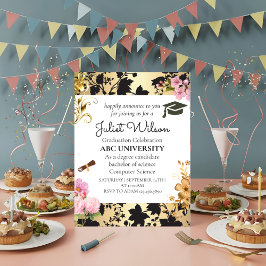 金ゴールド大学の卒業 招待状