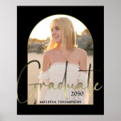 金ゴールド大学院スクリプトブラックアーチフォトパーティー ポスター (正面)