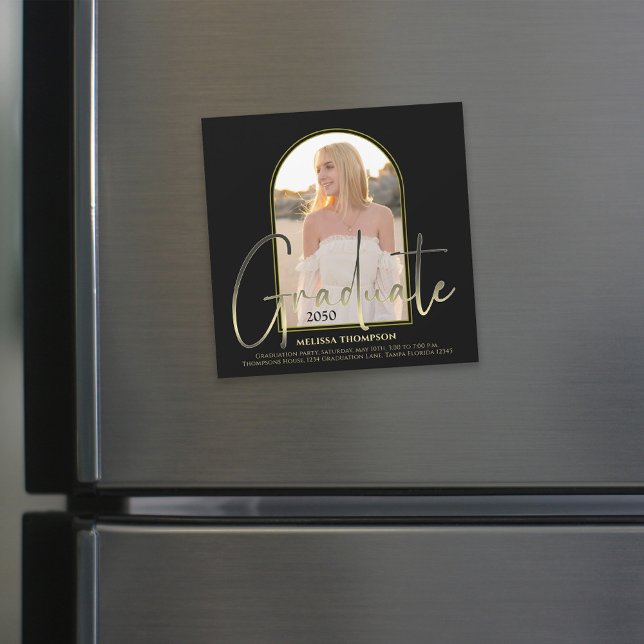 金ゴールド大学院スクリプトブラックアーチフォト磁気 (クリエイターアップロード済み)