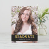 金ゴールド大学院ポートレート 招待状 (スタンド正面)