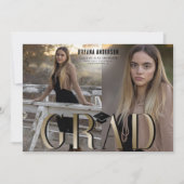 金ゴールド大学院卒業写真研究科発表会 招待状 (正面)