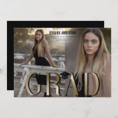 金ゴールド大学院卒業写真研究科発表会 招待状 (正面/裏面)