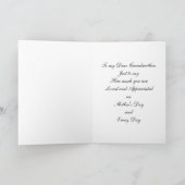 金ゴールド大理石フラワーブーケ祖母の母の日 シーズンカード (内部)