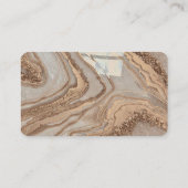 金ゴールド大理石プロフェッショナルビジネスコンサルタント 名刺 (裏面)