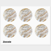 金ゴールド大理石ボトルキャンドル蓋製品ラベル ラウンドシール (シート)