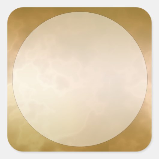 金ゴールド大理石ラベルシール大四角 スクエアシール (正面)