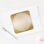 金ゴールド大理石ラベルシール大四角 スクエアシール (封筒)
