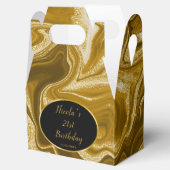 金ゴールド大理石瑪瑙21歳の誕生日 フェイバーボックス (オープン)