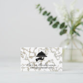 金ゴールド大理石背景 ロイヤリティカード (スタンド正面)