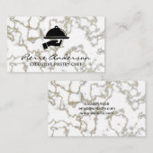 金ゴールド大理石背景 ロイヤリティカード (正面/裏面)