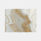 金ゴールド大理石 フリースブランケット (正面(横))