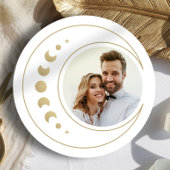 金ゴールド天上結婚式の日付カードを保存 サンキューカード