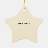 金ゴールド天使 セラミックオーナメント (裏面)