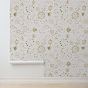 金ゴールド天日月星 壁紙