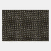 金ゴールド天月と星黒 ラッピングペーパーシート (正面3)