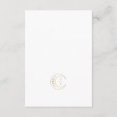 金ゴールド天月結婚月 エンクロージャーカード (裏面)