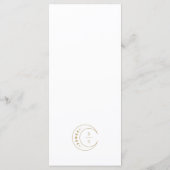 金ゴールド天月結婚月 メニュー (裏面)