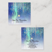 *~*金ゴールド太陽星輝く月天宇宙 スクエア名刺 (正面/裏面)