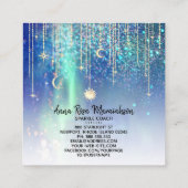 *~*金ゴールド太陽星輝く月天宇宙 スクエア名刺 (裏面)