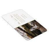 金ゴールド夫妻の写真結婚ありがとう マグネット (右側)