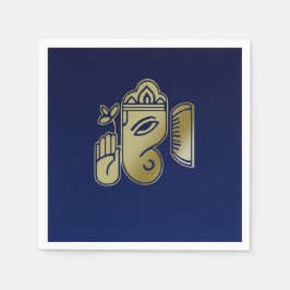 金ゴールド女神ガネーシャ – 紙ナプキン スタンダードカクテルナプキン
