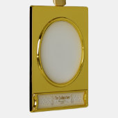 金ゴールド妖精がゴッドマザーをカスタマイズ ゴールドプレートバナーオーナメント (右)