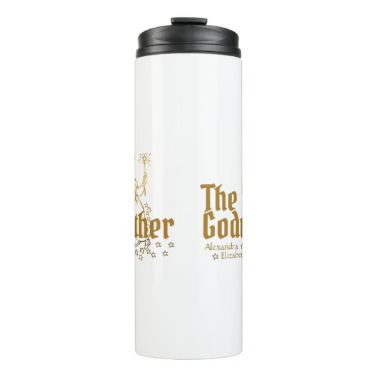 金ゴールド妖精がゴッドマザーをカスタマイズ タンブラー (正面)