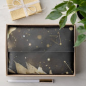 金ゴールド威厳のあると灰色の雄ライオン 薄葉紙 (ギフト)