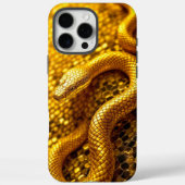 金ゴールド威厳のあるヘビ Case-Mate iPhoneケース (裏面)