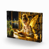 金ゴールド学者妖精の黄金の翼コージーライブラリー フォトブロック (右)