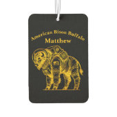 金ゴールド宇宙服のバイソン探索宇宙 カーエアーフレッシュナー (裏面)