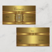 金ゴールド宝石の名刺金ゴールドのプロファイル 名刺 (正面/裏面)