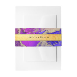 金ゴールド宝石トーン抽象芸術結婚ズ 招待状ベリーバンド