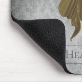 金ゴールド宝石飾りバタフライダマスク マウスパッド (コーナー)