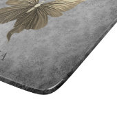 金ゴールド宝飾の蝶 カッティングボード (角)