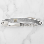 金ゴールド宝飾の蝶 ソムリエナイフ (正面)