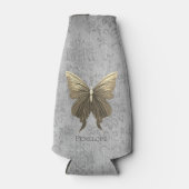 金ゴールド宝飾の蝶 ボトルクーラー (正面)